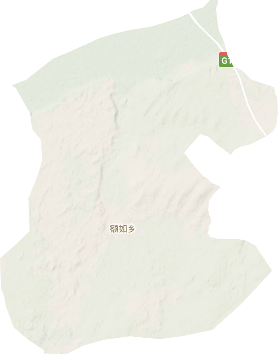 额如乡地形地图