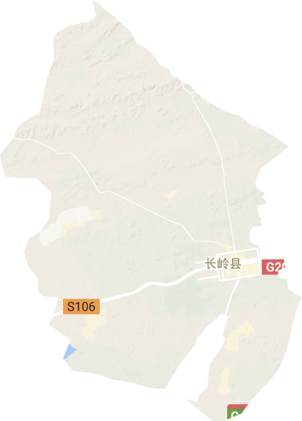 长岭镇地形地图