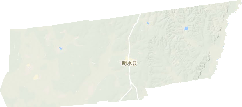 明水县地形地图