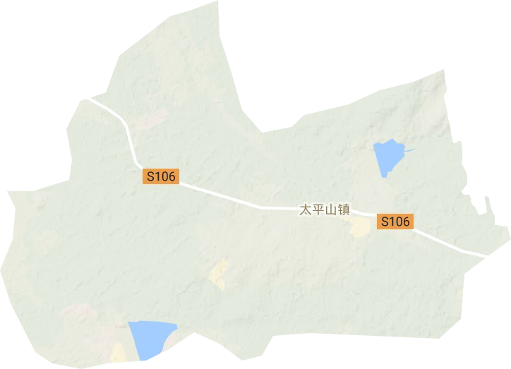 太平山镇地形地图
