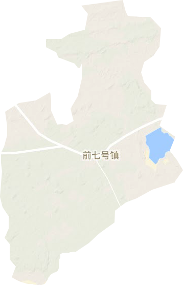 前七号镇地形地图