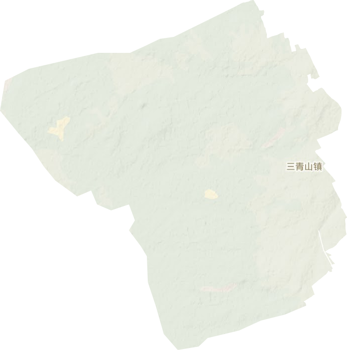 三青山镇地形地图