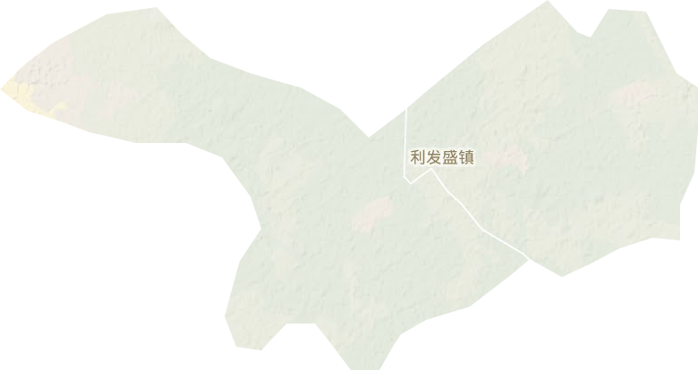 利发盛镇地形地图