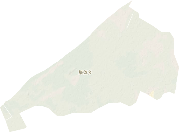 集体乡地形地图