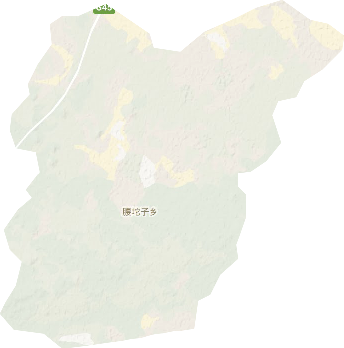 腰坨子乡地形地图