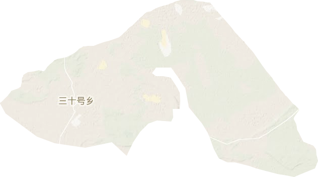 三十号乡地形地图