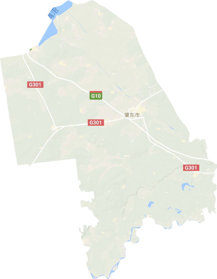 肇东市地形地图