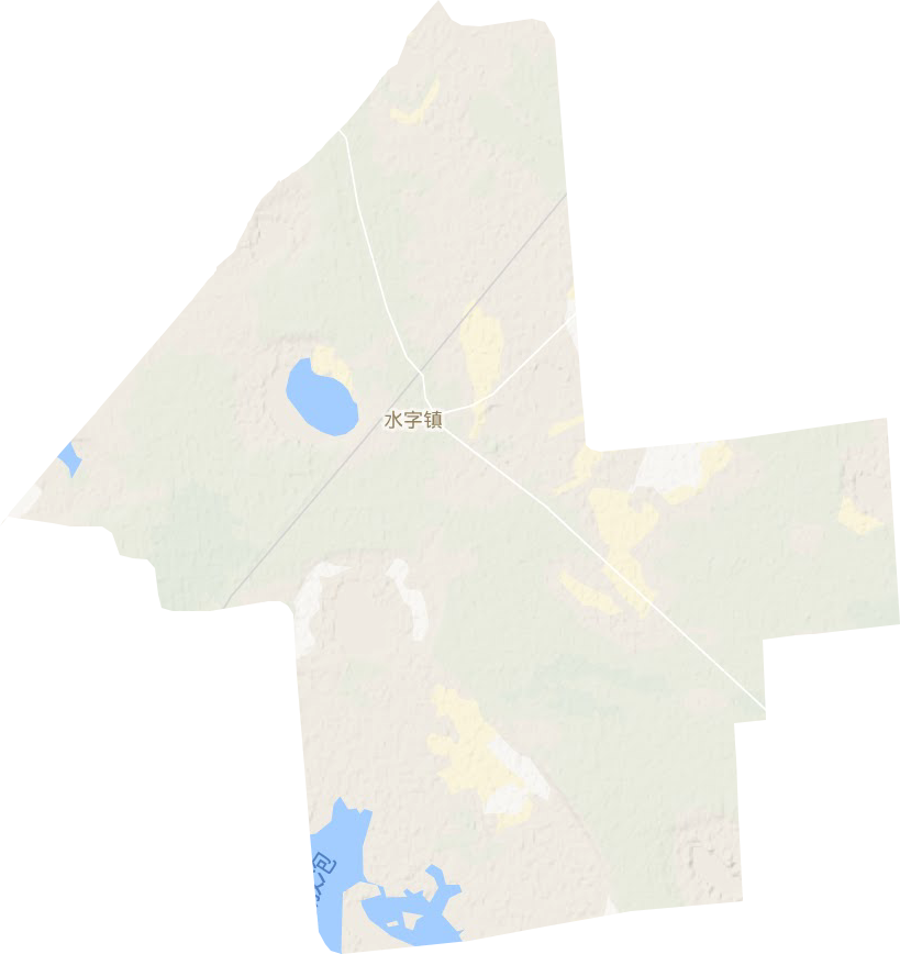 水字镇地形地图