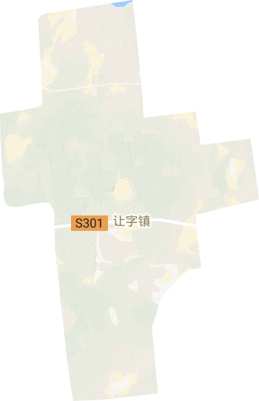 让字镇地形地图