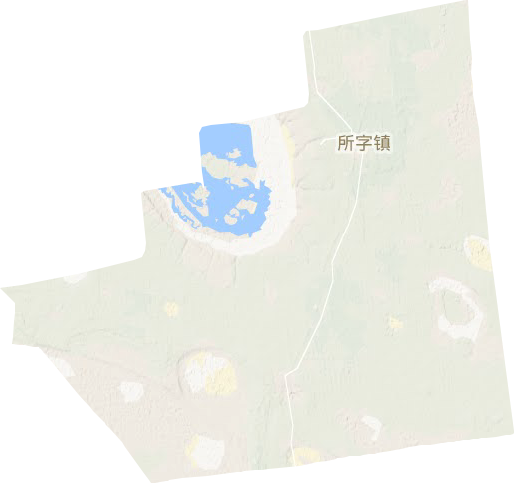 所字镇地形地图