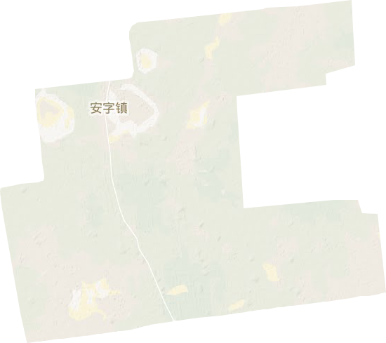 安字镇地形地图
