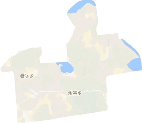 余字乡地形地图