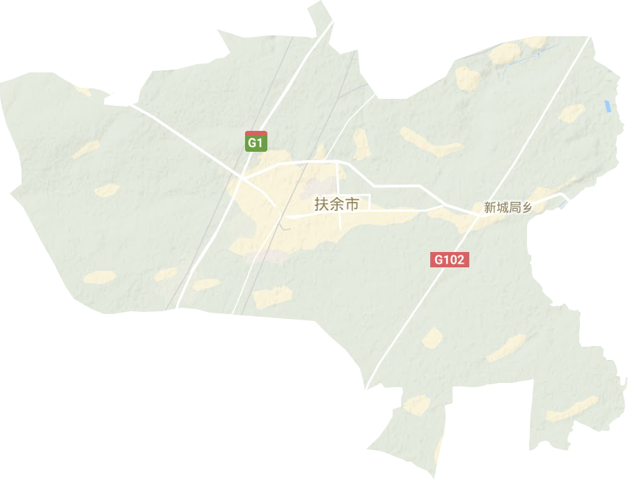 三岔河镇地形地图