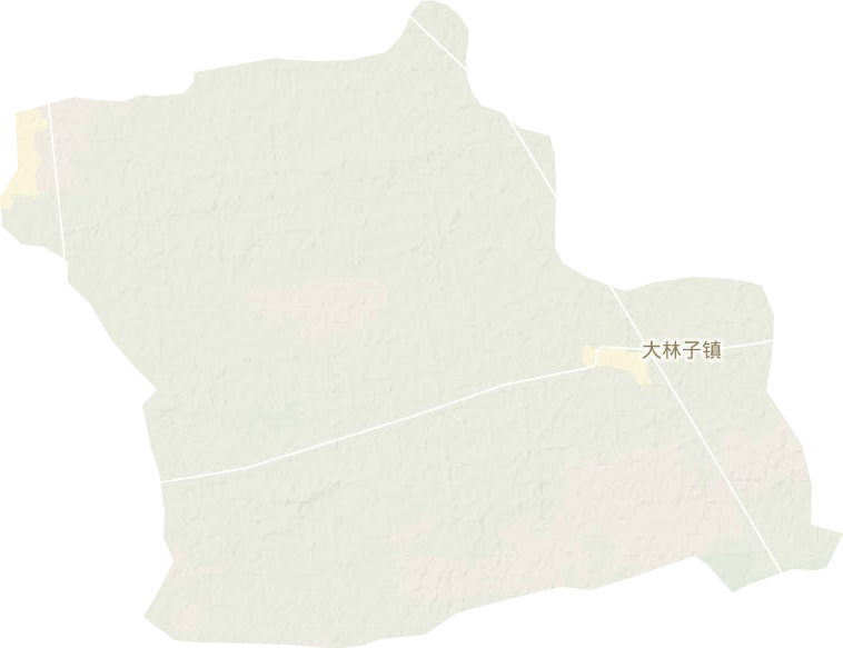大林子镇地形地图