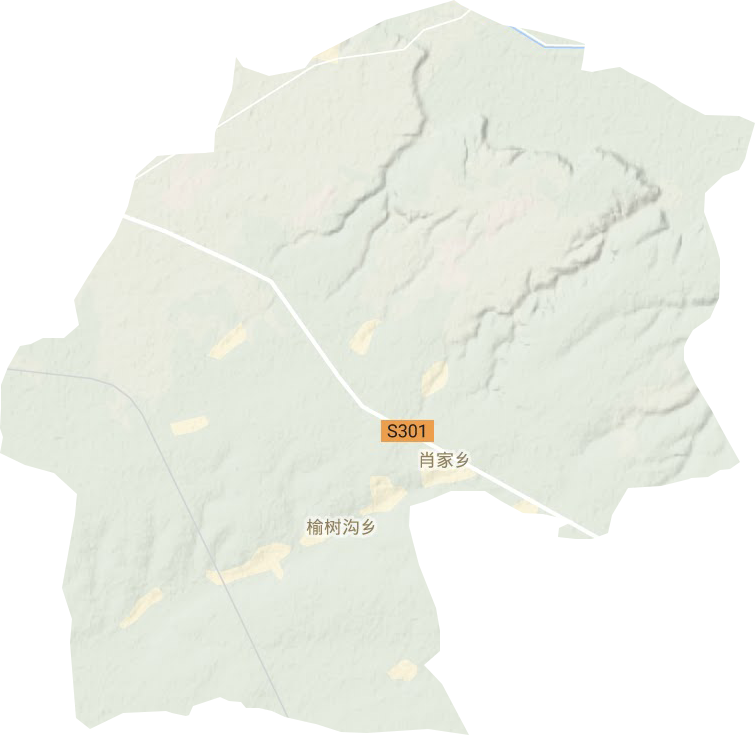 肖家乡地形地图