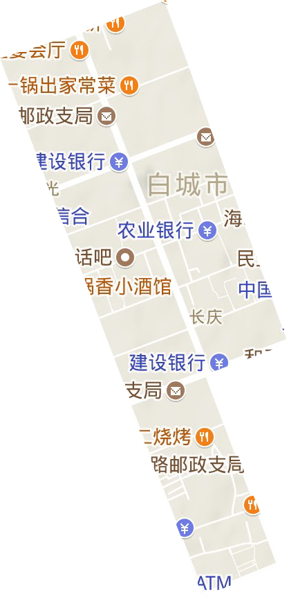 长庆街道地形地图