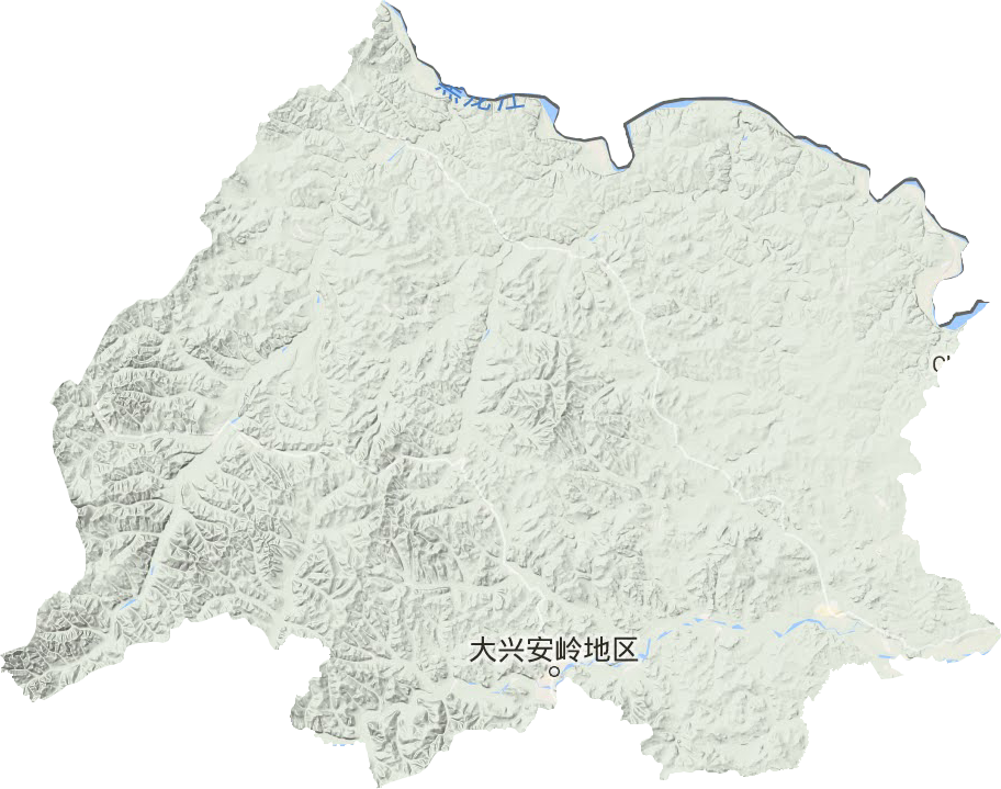 塔河县地形地图
