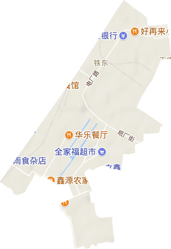 铁东街道地形地图