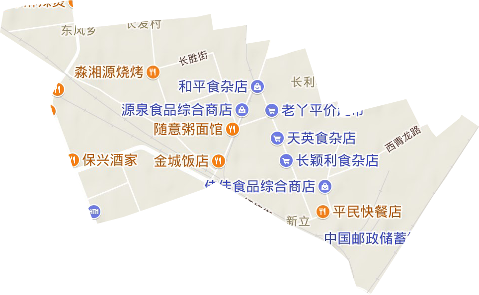 新立街道地形地图