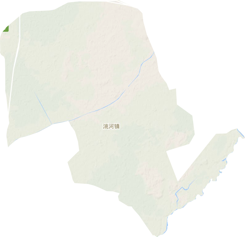 洮河镇地形地图