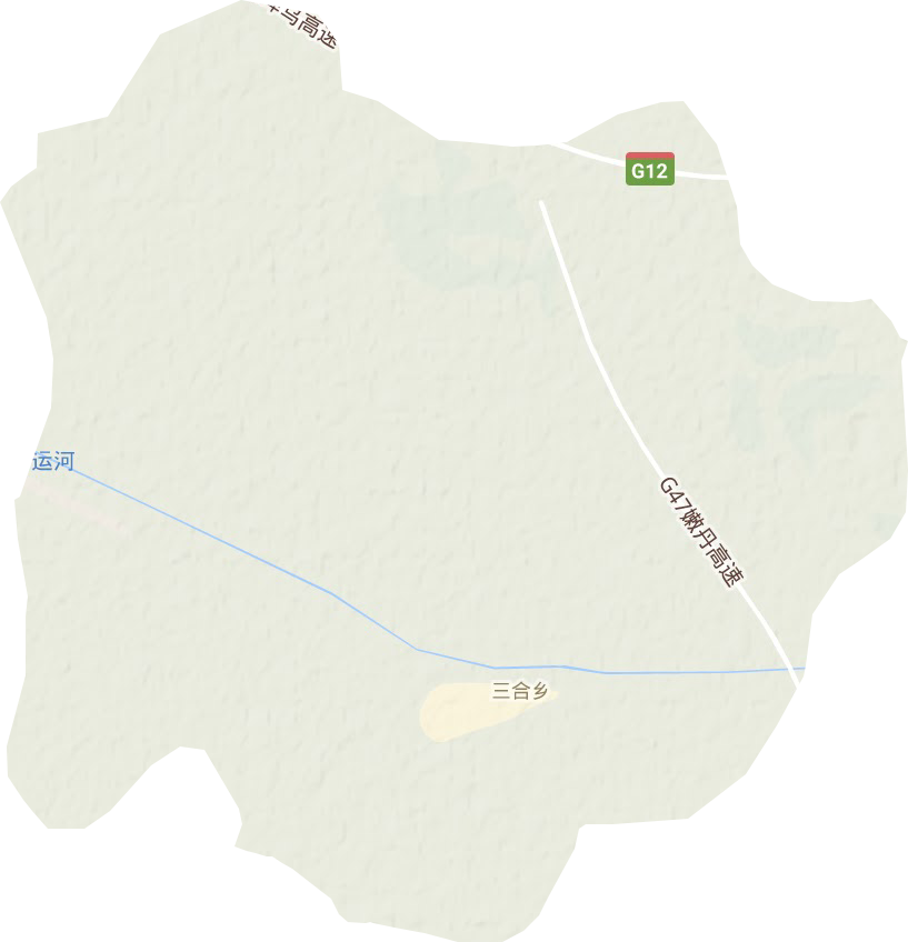 三合乡地形地图