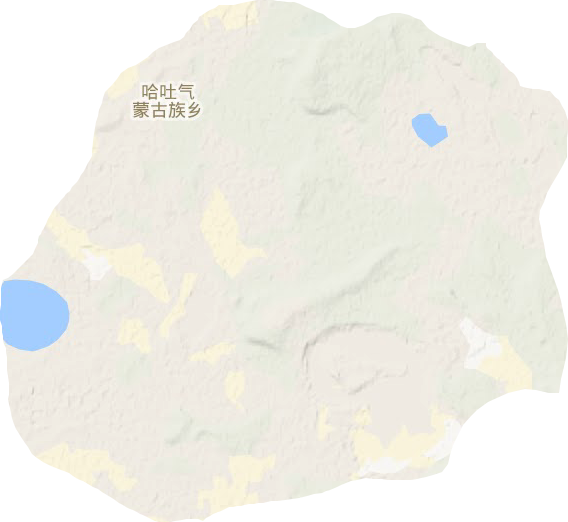 哈吐气蒙古族乡地形地图