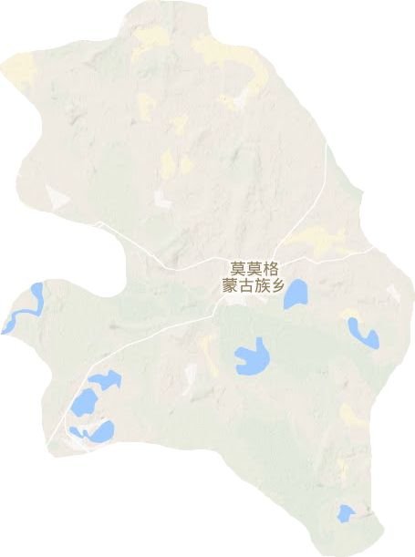 莫莫格蒙古族乡地形地图