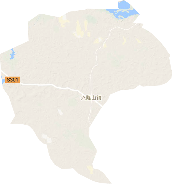 兴隆山镇地形地图