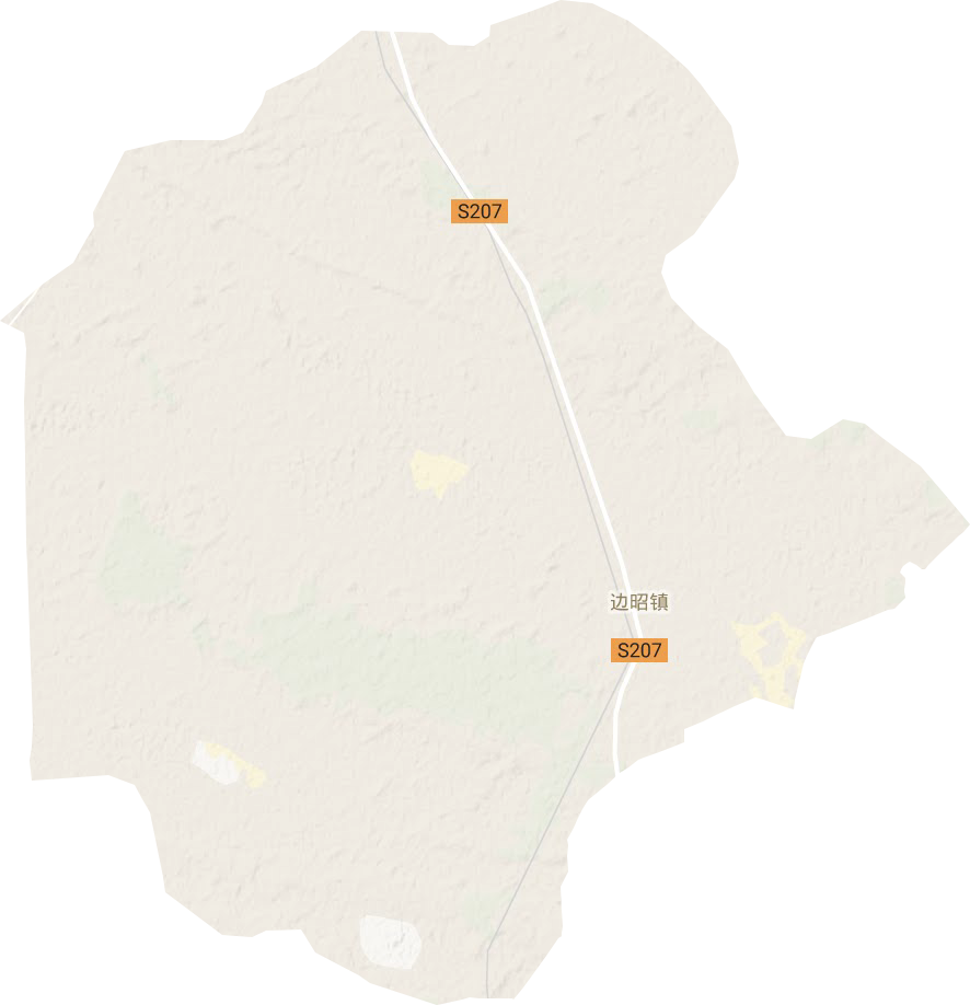 边昭镇地形地图