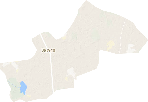 鸿兴镇地形地图