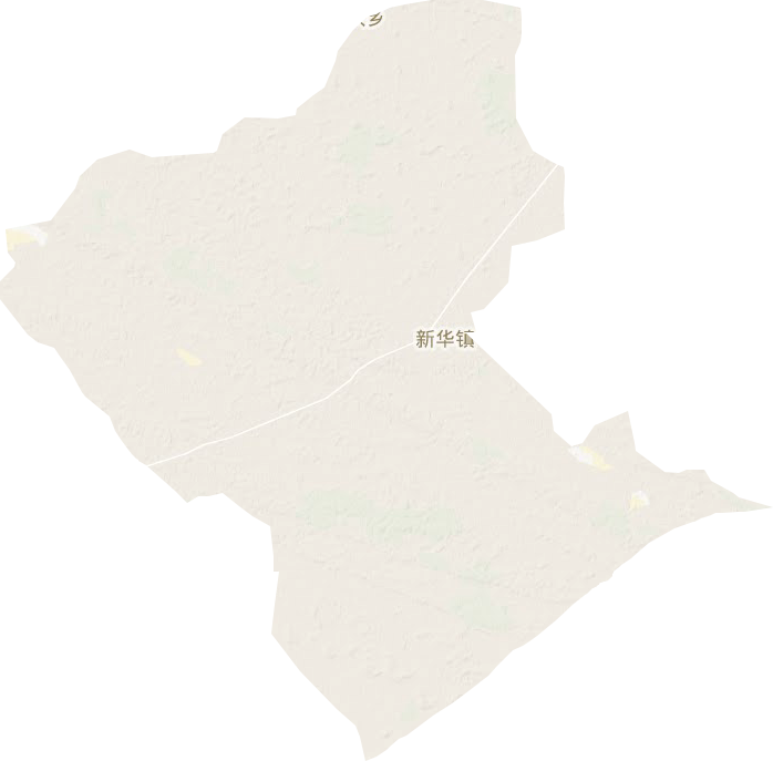 新华镇地形地图