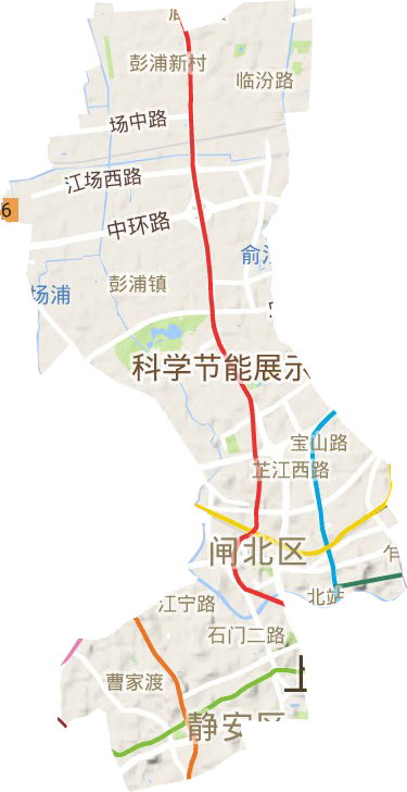 静安区地形地图