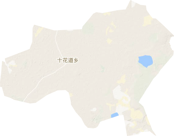 十花道乡地形地图