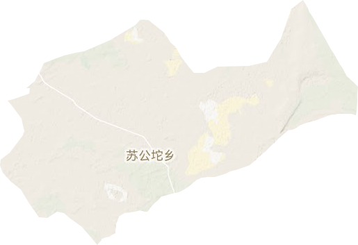 苏公坨乡地形地图
