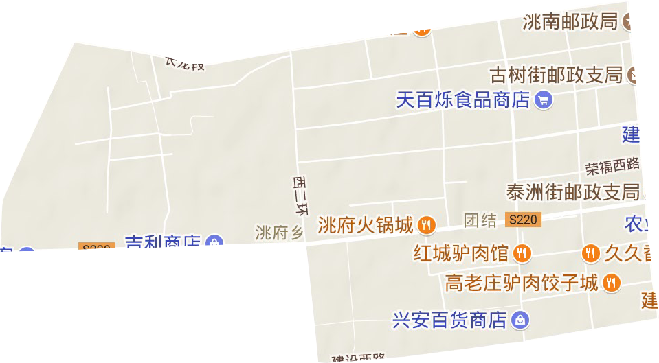 团结街道地形地图