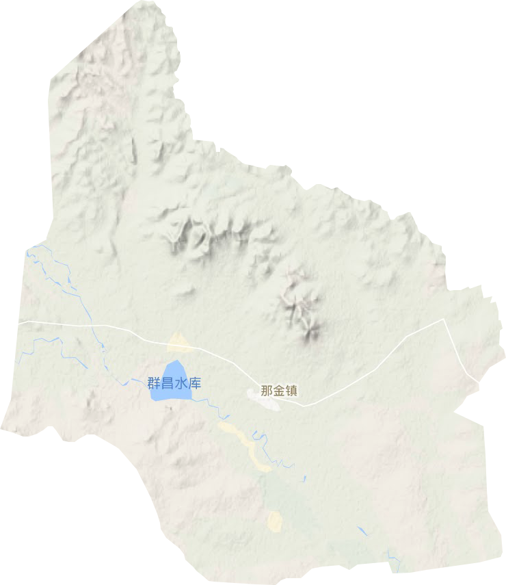 那金镇地形地图