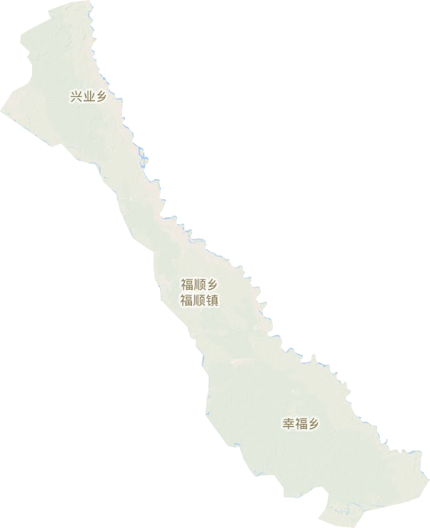 福顺镇地形地图