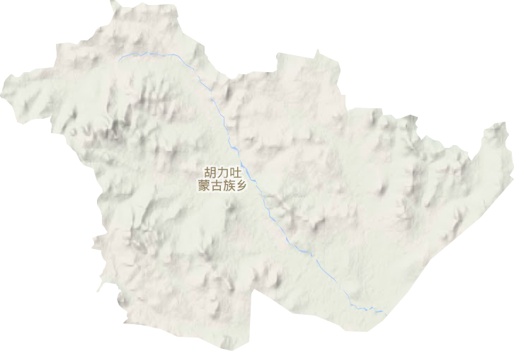 胡力吐蒙古族乡地形地图