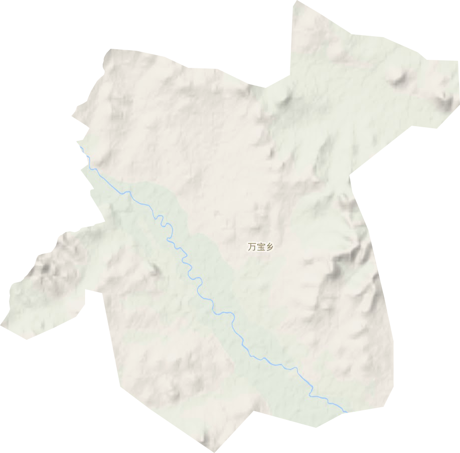 万宝乡地形地图