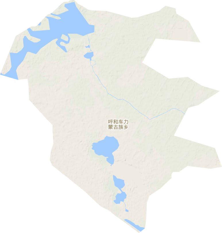 呼和车力蒙古族乡地形地图