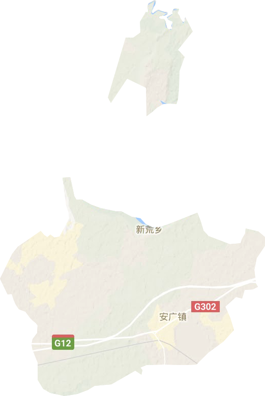 安广镇地形地图