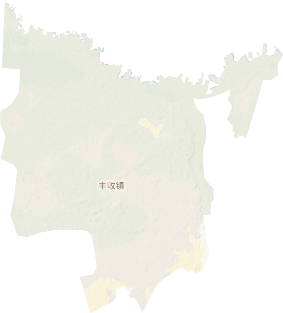 丰收镇地形地图
