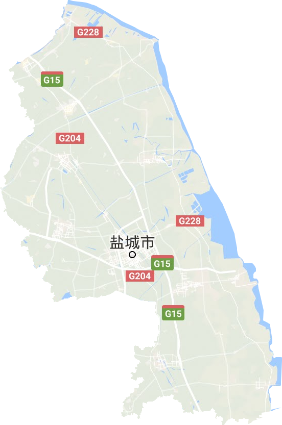盐城市地形地图