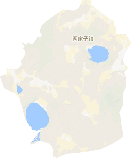 两家子镇地形地图