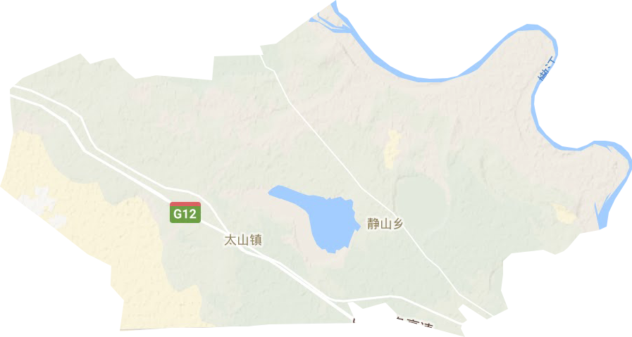 太山镇地形地图