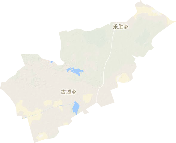 乐胜镇地形地图