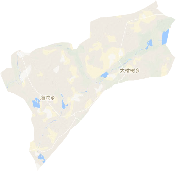 海坨乡地形地图