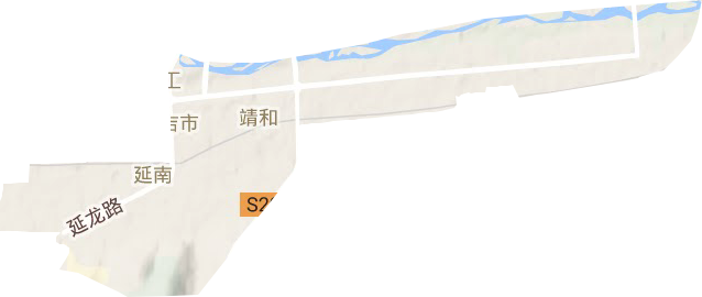 建工街道地形地图
