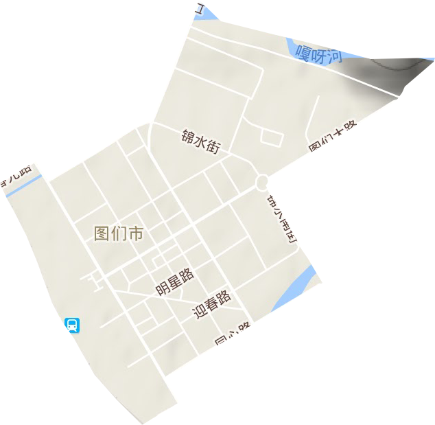 向上街道地形地图