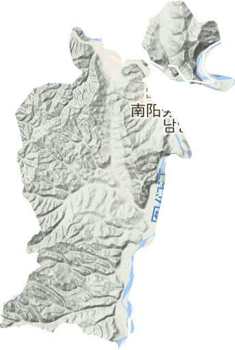月晴镇地形地图